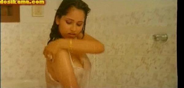  Reshma Bath in White Panty